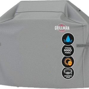 Grillman Grill Cover, Gas BBQ Cover fits Weber BBQ Grey